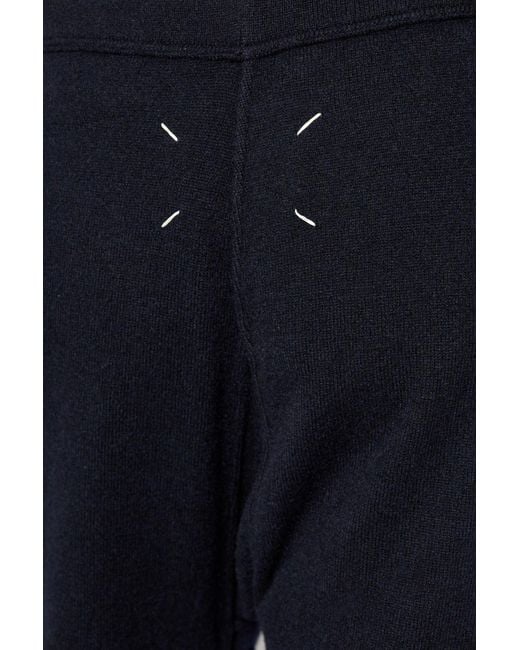 Maison Margiela Black Wool Trousers for men