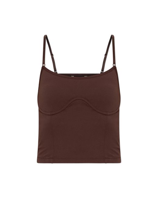 Rethinkit Studios Brown Spaghetti Strap Top