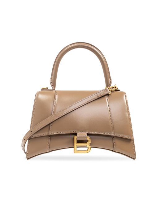 Balenciaga Natural ‘Hourglass Small’ Shoulder Bag