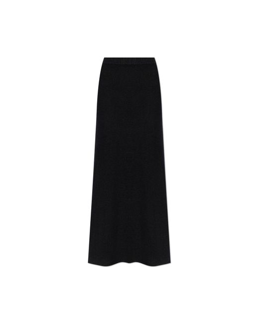 Totême  Black Skirt With Elastic Waistband