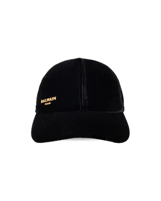 Balmain Black Baseball Cap