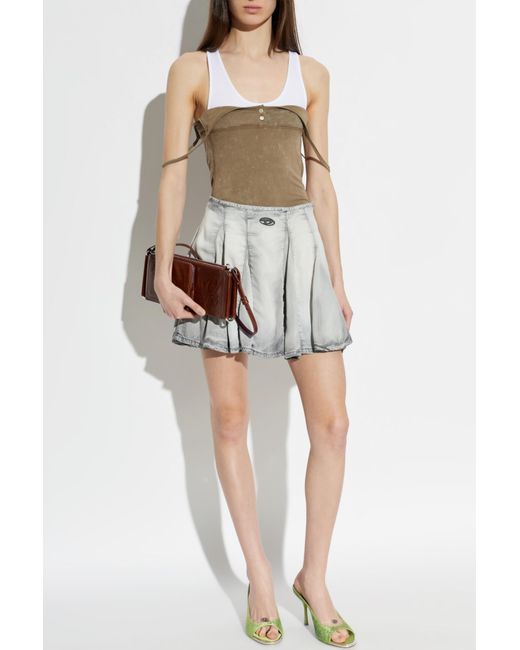 DIESEL White Skirt 'De-Spiki-Fsi'