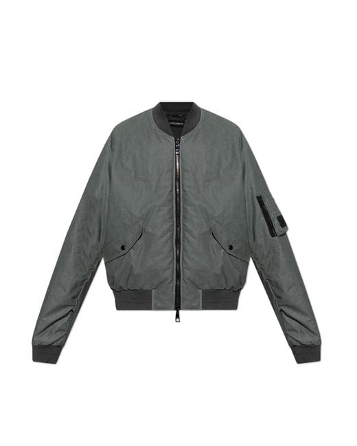 Dolce & Gabbana Gray Linen Jacket for men