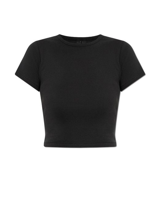 Entire studios Black T-Shirt Micro Waffle