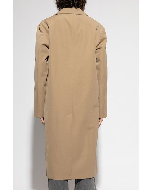 A.P.C. White Double-Breasted Coat for men