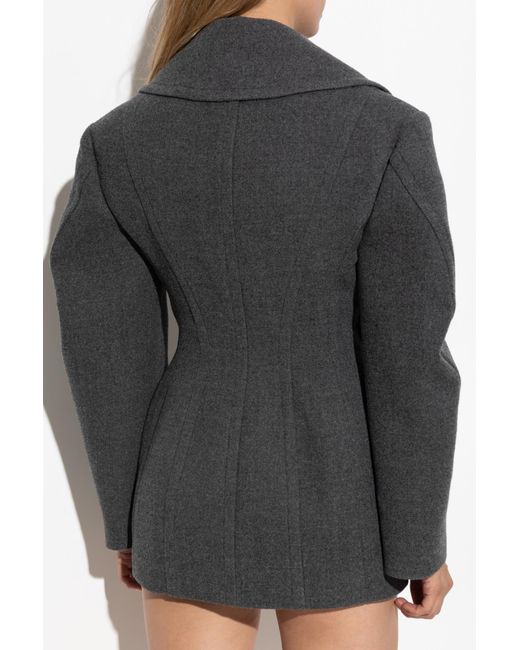 Givenchy Black Short Double-Breasted Coat