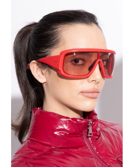 Moncler Red "Snowseeker" Sunglasses