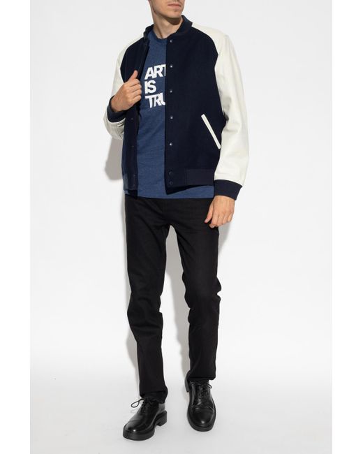 Zadig & Voltaire Wool 'birdeh' Bomber Jacket in Navy Blue (Blue) for ...