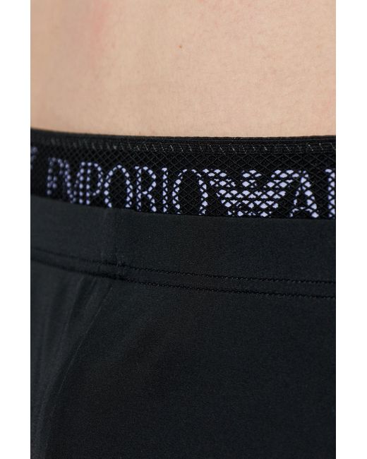 EA7 Black Swimming Briefs for men