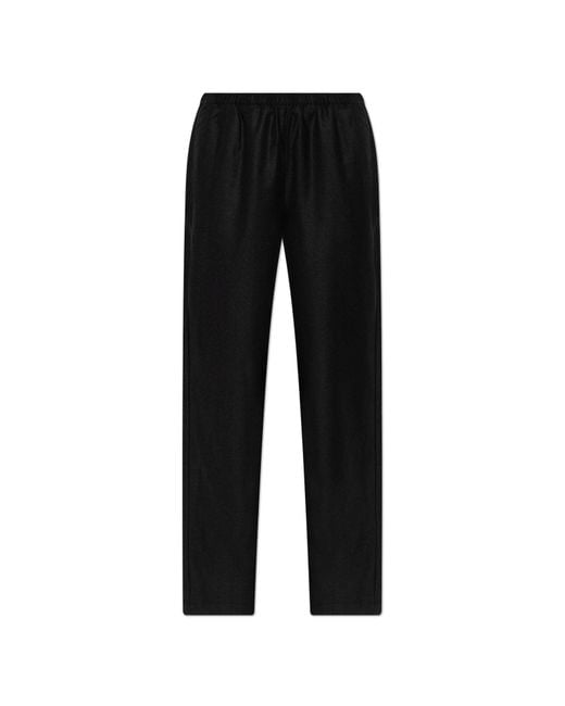 Rohe Black Loose-Fit Wool Trousers