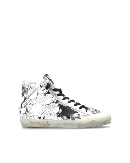 Golden Goose Deluxe Brand White Sports Shoes 'Francy'