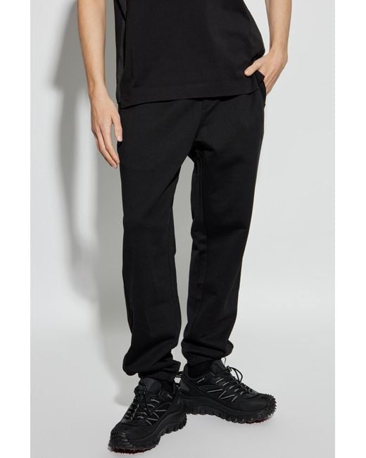 Moncler Black Sweatpants for men