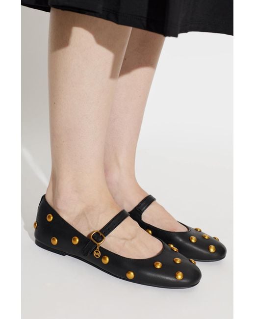 MICHAEL Michael Kors Black 'Nellie' Ballerinas
