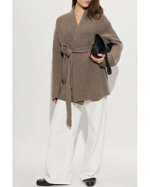 Lisa Yang Natural Cashmere Cardigan 'Jacqueline'