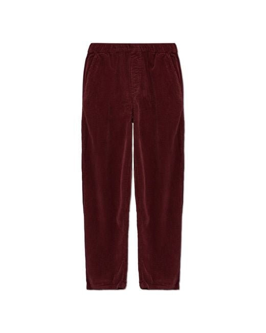 American Vintage Purple Corduroy Trousers for men