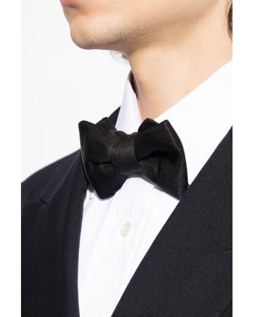 Tom Ford Black Silk Bow Tie for men