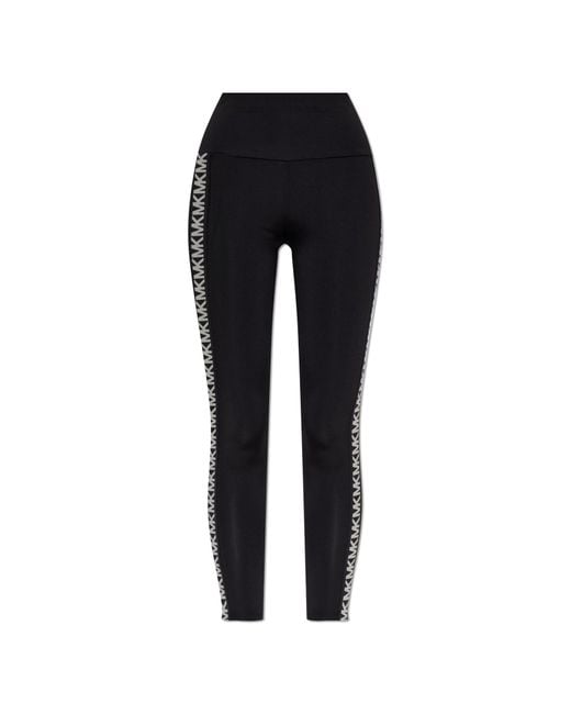 MICHAEL Michael Kors Black Monogram Leggings