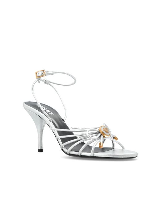 Versace Pink Heeled Sandals