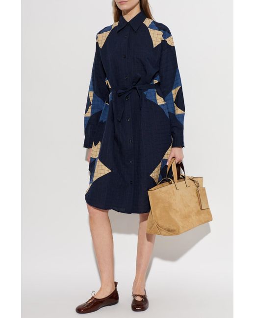 A.P.C. Blue Shirt Dress