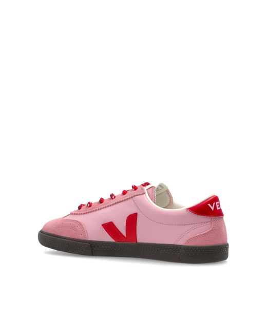 Veja Pink Sports Shoes 'Volley O.T. Leather'