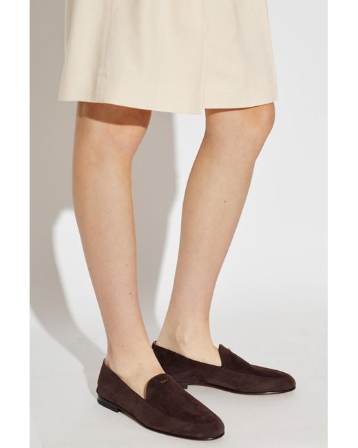 Tod's Brown "Loafers" Suede Shoes