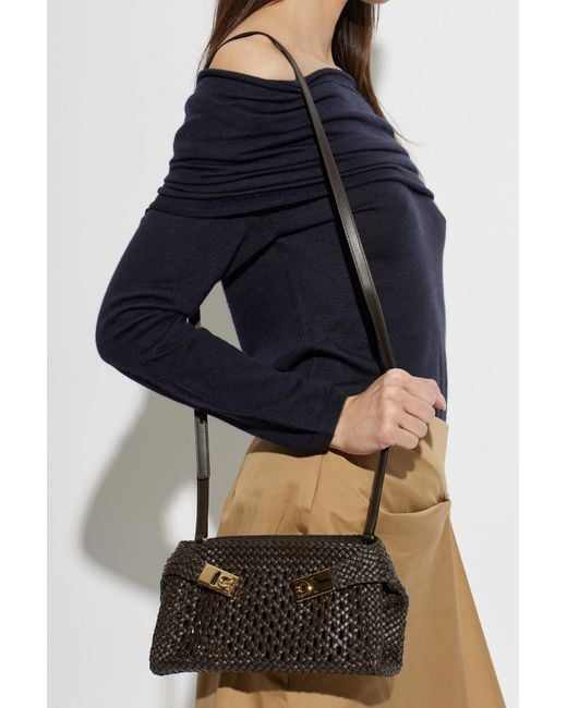 Ferragamo Black Shoulder Bag "Hug Mini"