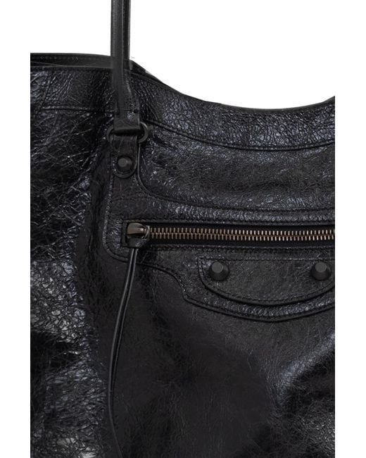 Balenciaga Black Shoulder Bag "Le City Medium"