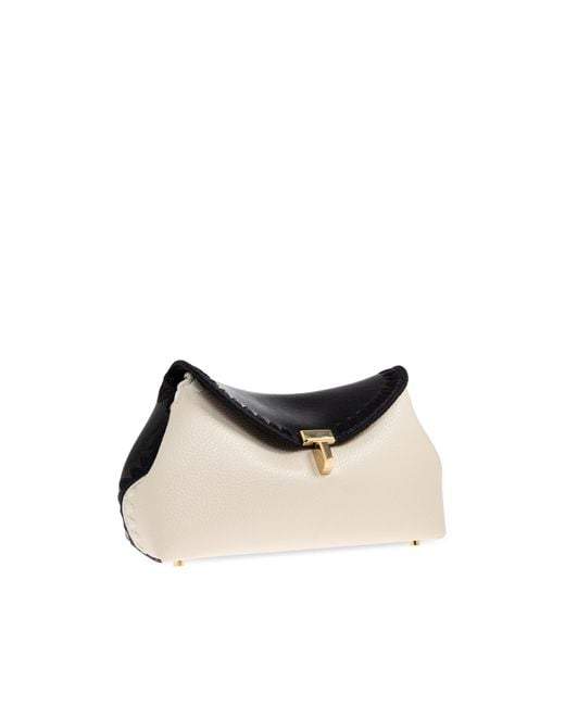 Totême  Natural 'T-Lock Mini' Leather Clutch