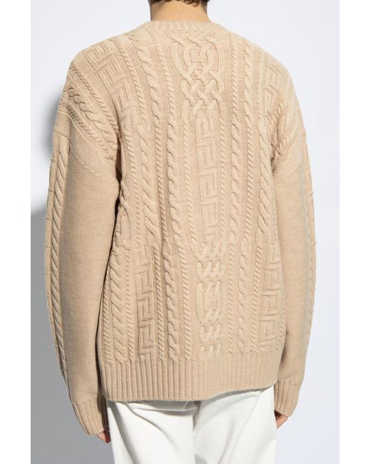 Versace Natural Cotton Sweater, for men