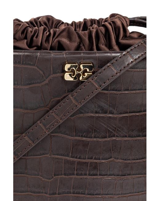 Ganni Black 'Bucket' Style Handheld Bag