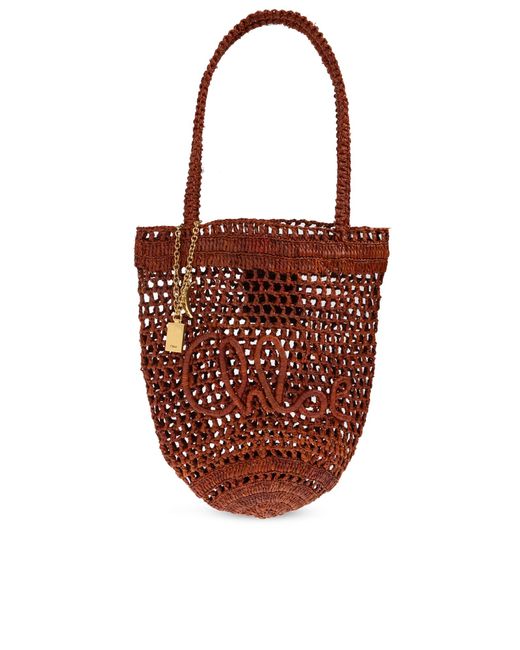Chloé Red Shoulder Bag "Summer Banana Small"