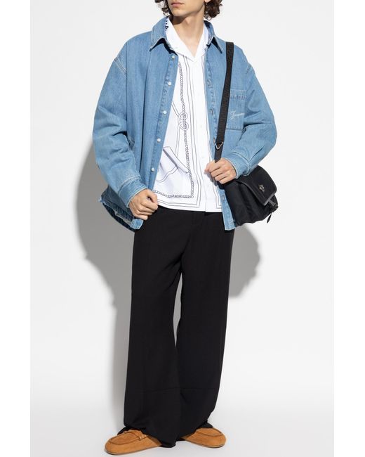 Jacquemus Blue Denim Jacket for men