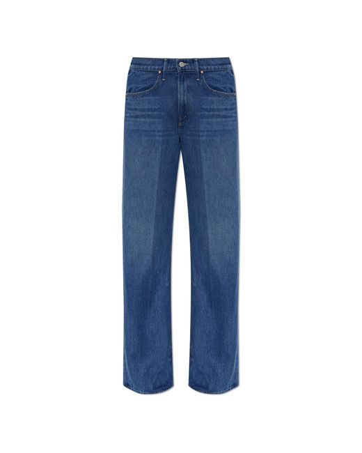 Mother Blue 'The Mid Rise Lasso Sneak' Jeans Trousers