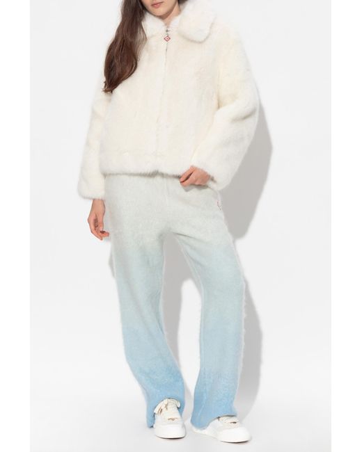 Casablanca White Faux Fur