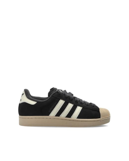 Adidas Originals Black 'Superstar Ii' Sports Shoes