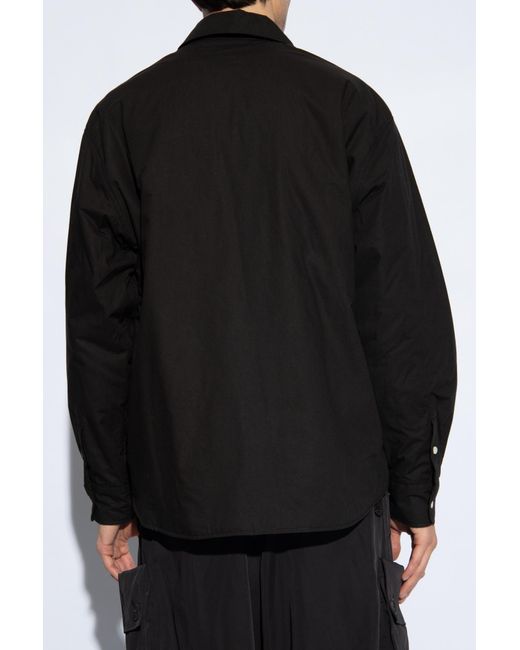 KENZO Black Insulated Shirt, for men