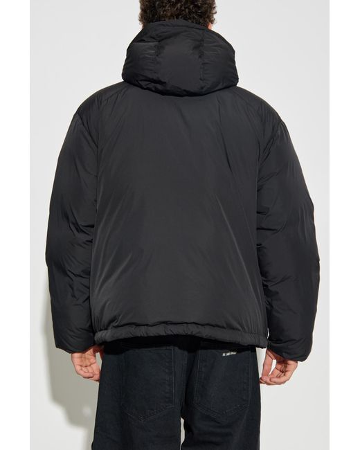 KENZO Blue Puffer Jacket With Logo for men