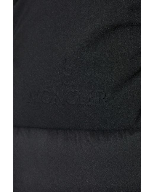 Moncler Black Down Vest Bresse for men