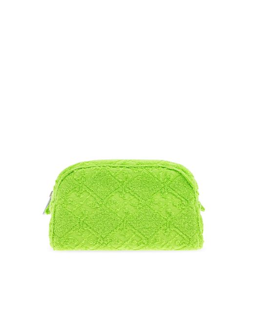Tory Burch Green Cosmetic Bag 'Ella'