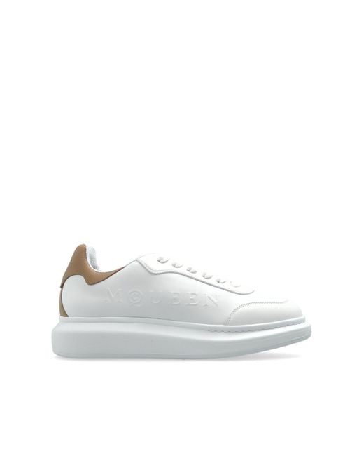 McQueen White Sports Shoes With Logo for men