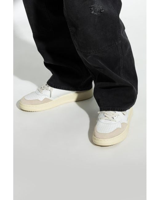 Autry White 'Medalist Low' Sneakers for men