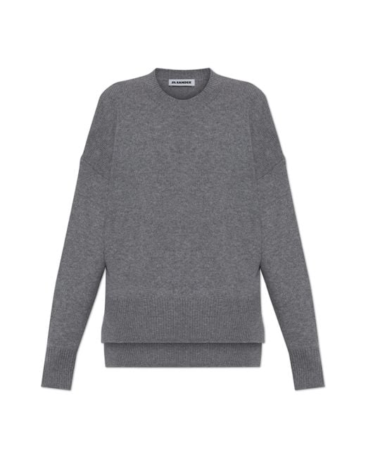 Jil Sander Gray Loose-Fit Cashmere Sweater