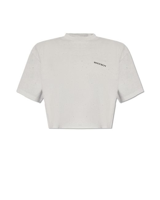 Halfboy White Oversize T-shirt,