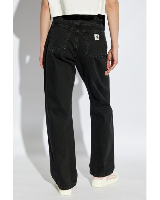 Carhartt Black Jeans With Logo
