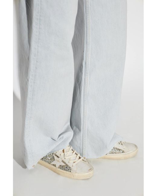 Golden Goose Deluxe Brand Natural 'Super-Star' Sports Shoes
