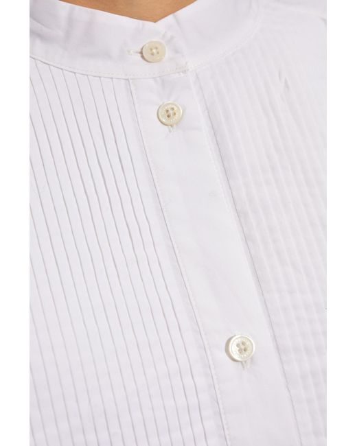 AllSaints White 'mae' Shirt From Organic Cotton,