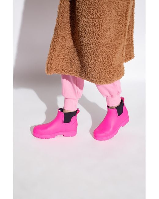 Ugg Pink ‘Droplet’ Rain Boots