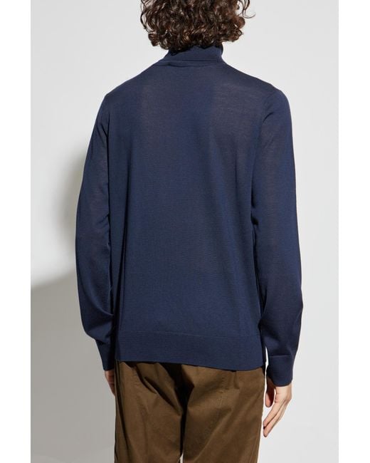 DSquared² Blue Wool Turtleneck for men