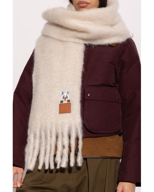Loewe Natural Scarf With Patch