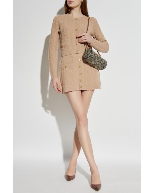 LoveShackFancy Natural Cardigan "Eugenie"